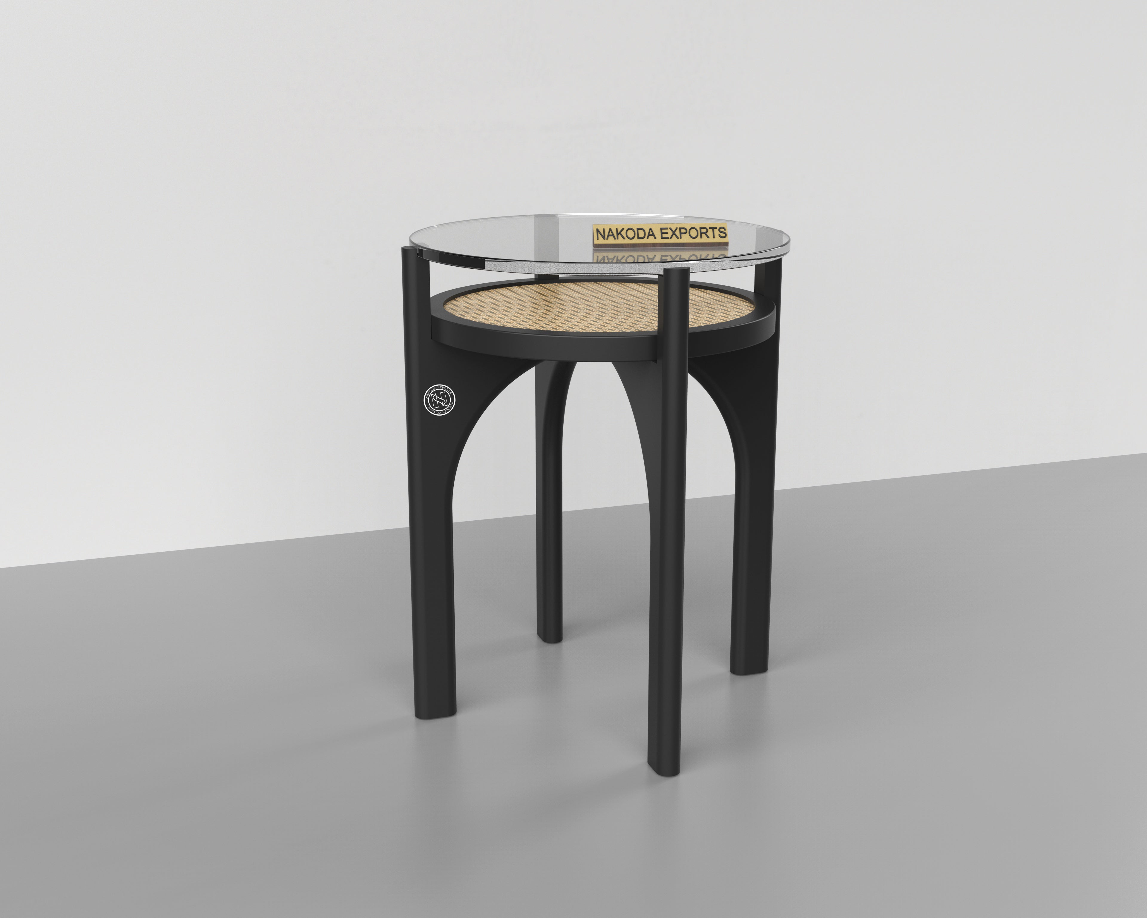 Modern Rattan Side Table