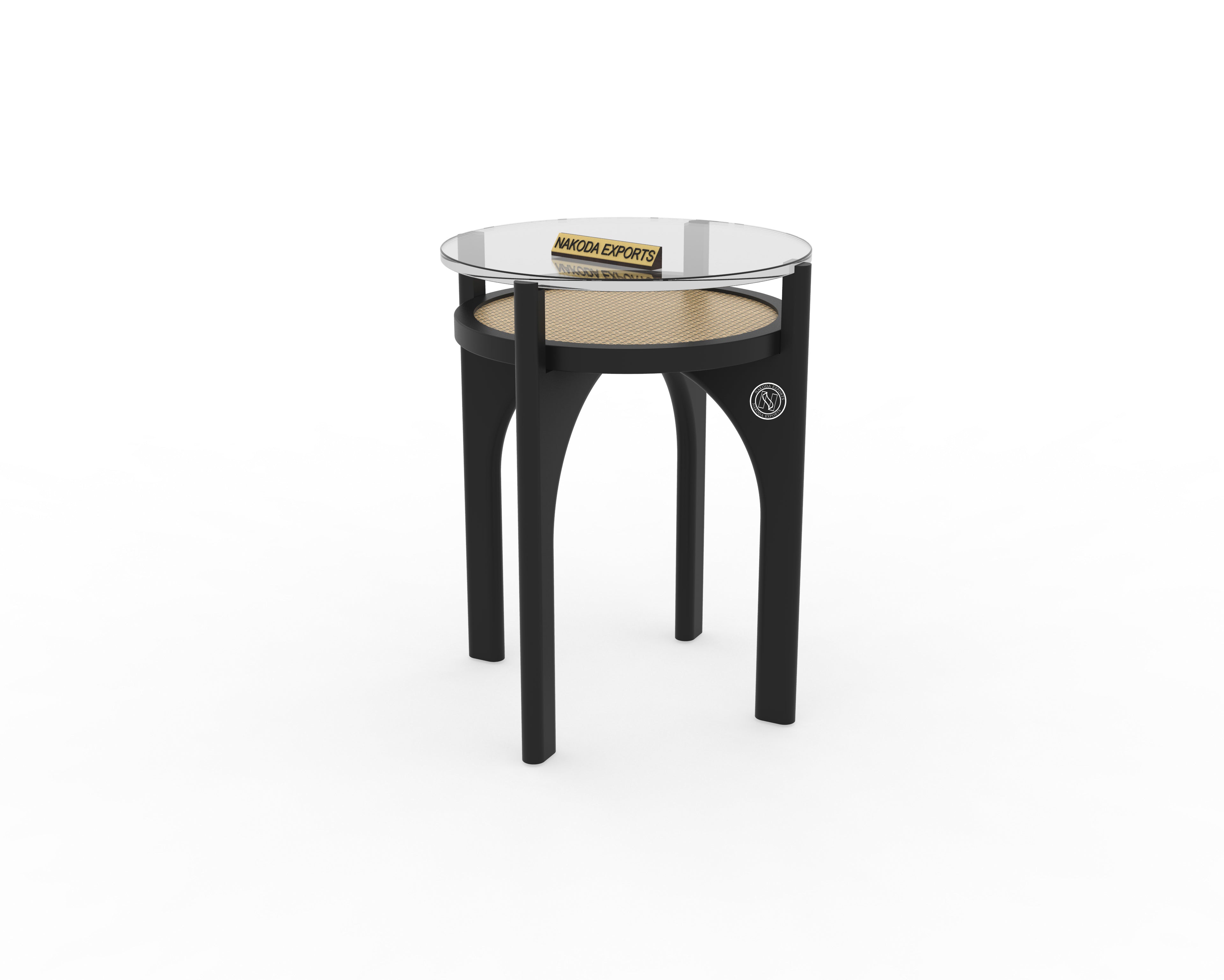 Modern Rattan Side Table